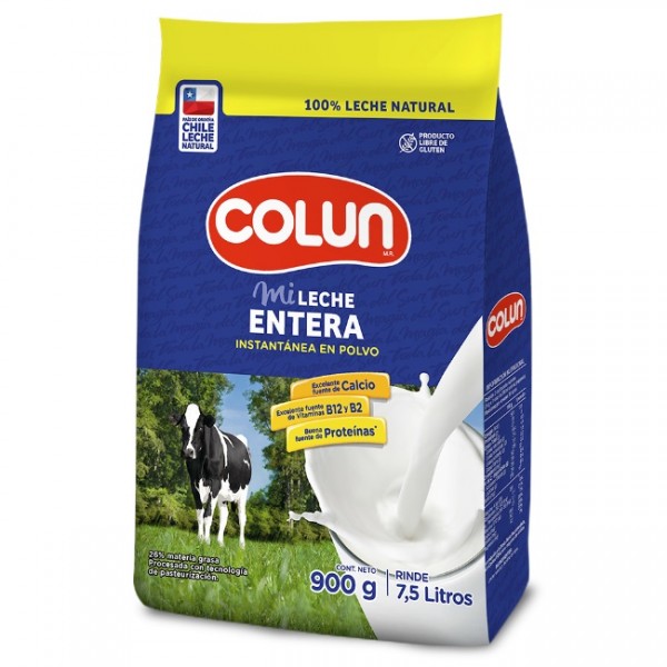 LECHE EN POLVO ENTERA INSTANTANEA BOLSA 900 GR