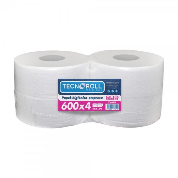 PAPEL HIGIENICO HOJA SIMPLE 4 X 600 MT