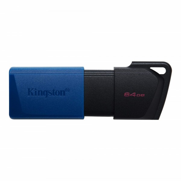 PENDRIVE RETRACTIL 64GB USB 3.2 NEGRO/AZUL DTXM/64GB