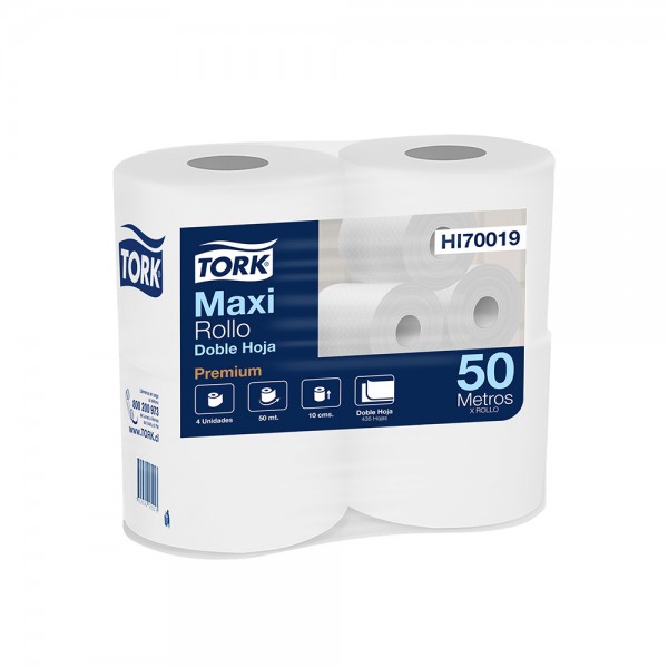 PAPEL HIGIENICO PREMIUM DOBLE HOJA 4X50 MT