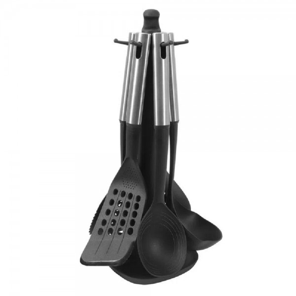 SET 6 UTENSILIOS + BASE SILVER INDUST.