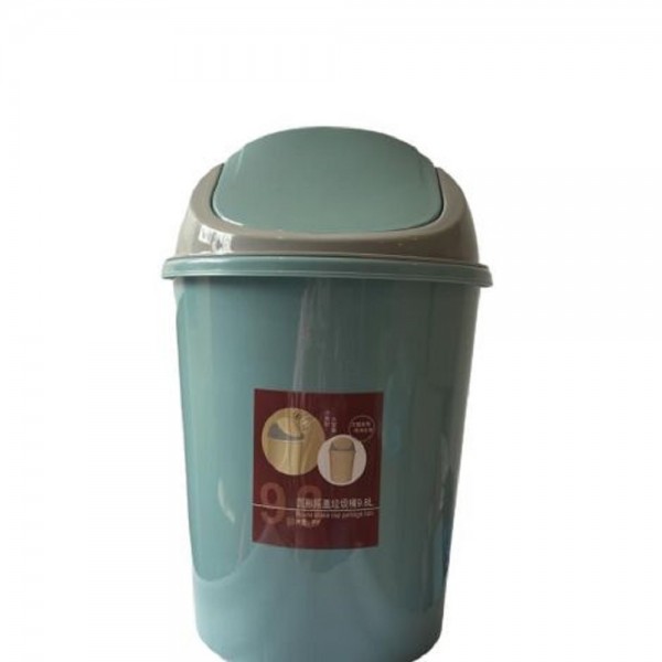 BASURERO REDONDO TAPA VAIVEN 9 LT  