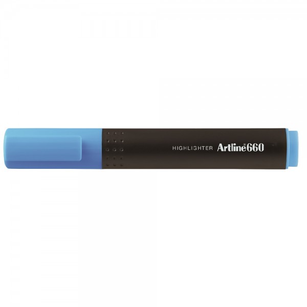 DESTACADOR 660 BISELADO 1-4MM AZUL FLUOR