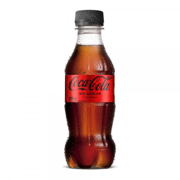 BEBIDA COCA COLA SIN AZUCAR MINI BOTELLA 250 CC