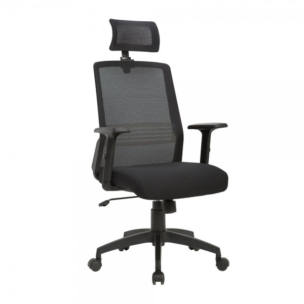 SILLA ESCRITORIO ERGOMETRICO CON CABECERO TOSSY       