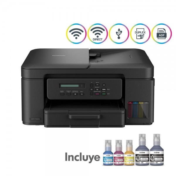 MULTIFUNCIONAL TINTA CONTINUA DCP-T730DW USB WIFI DUPLEX ADF
