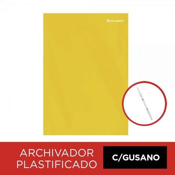 CARPETA PLASTIFICADA CON ACCO CLIP OFICIO AMARILLO
