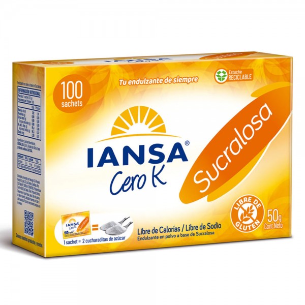 SUCRALOSA 100 SACHETS 0.5 GR