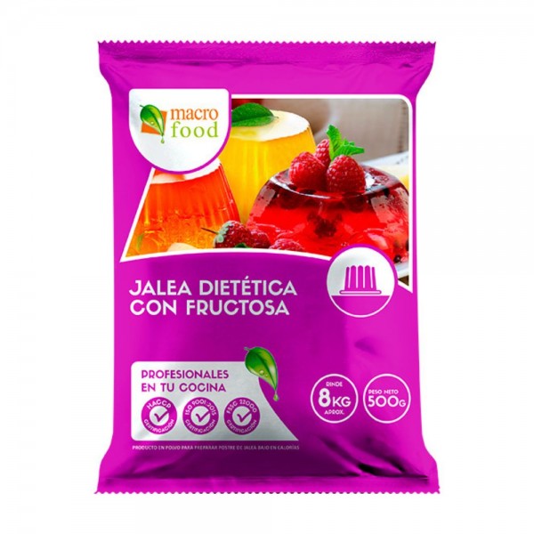 JALEA EN POLVO DIETETICA CON FRUCTOSA NARANJA BOLSA 500 GR