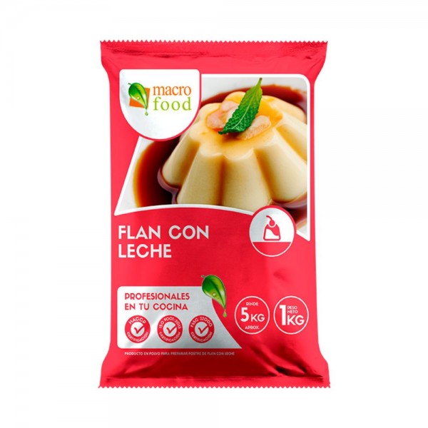 FLAN EN POLVO CON LECHE COCO BOLSA 1 KG