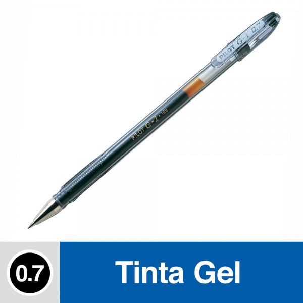 LAPIZ TINTA GEL 0.7 MM PUNTA MEDIA NEGRO G1