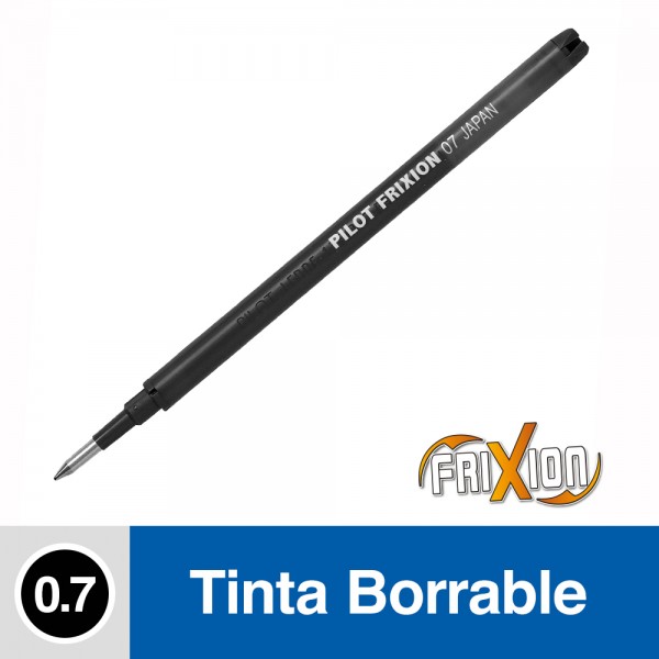 REPUESTO BOLIGRAFO NEGRO FRIXION BALL BORRABLE 0.7 MM
