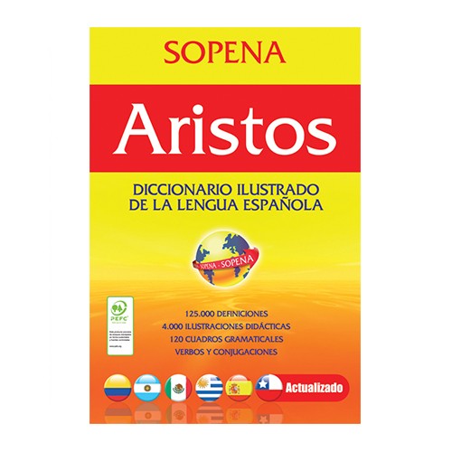 DICCIONARIO ARISTO ILUSTRADO LENGUA ESPAÑOLA 831 PAGINAS TAPA FLEXIBLE 23 CM X 15 CM 