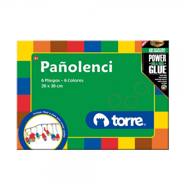 CARPETA CON PAÑO LENCI 6 PLIEGOS COLORES SURTIDOS IMAGIA