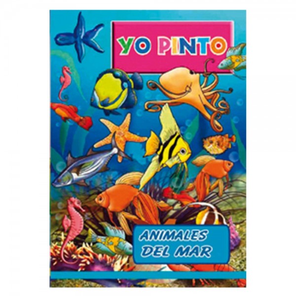 LIBRO PARA COLOREAR YO PINTO ANIMALES DEL MAR