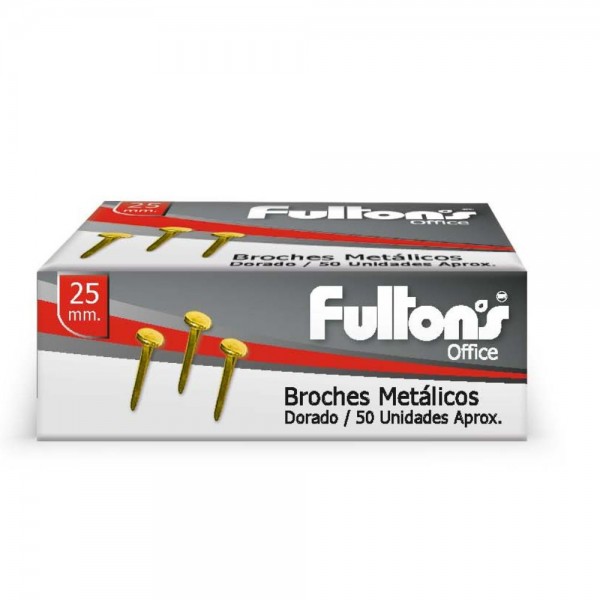 BROCHE METALICO 25 MM