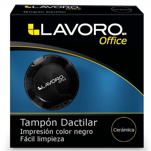 TAMPON HUELLA DIGITAL CERAMICA NEGRO