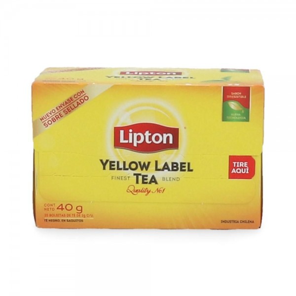 TE NEGRO YELLOW LABEL 20 BOLSAS