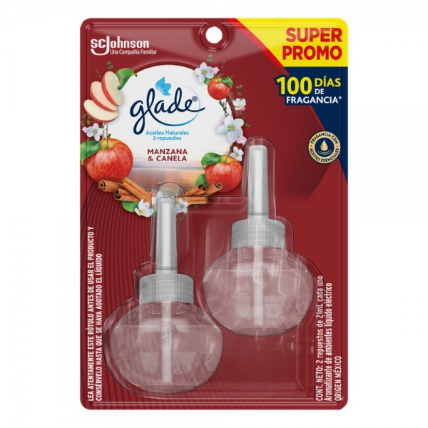DESODORANTE AMBIENTAL ELECTRICO 2x21 CC REPUESTO MANZANA CANELA