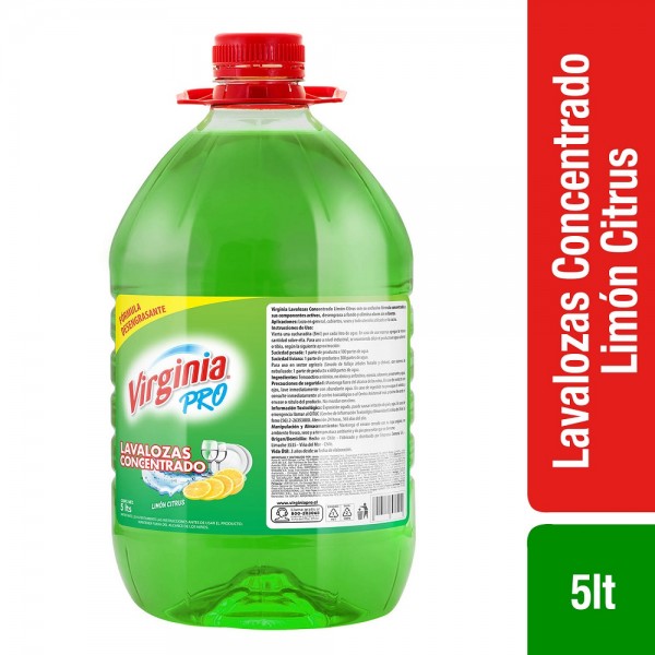 LAVALOZAS LIQUIDO CONCENTRADO LIMON 5 LT