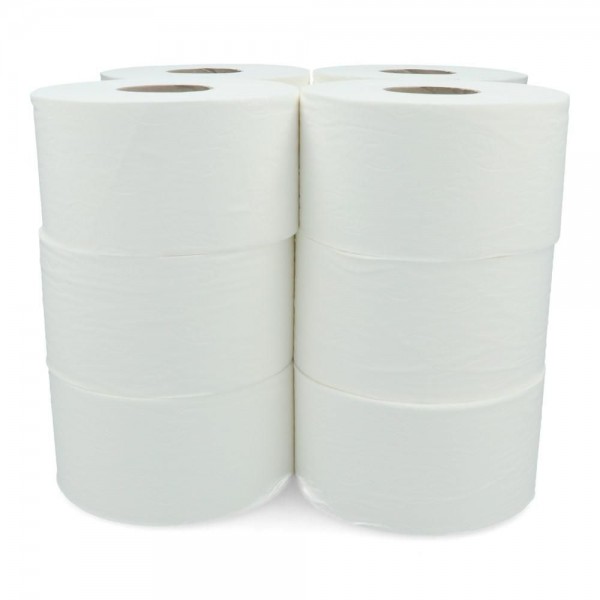 PAPEL HIGIENICO JUMBO DOBLE HOJA 160 MT 12 ROLLOS PREMIUM