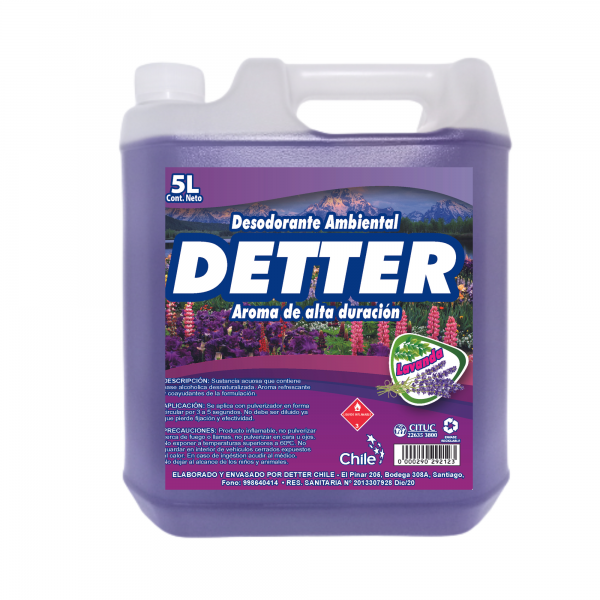 DESODORANTE AMBIENTAL LIQUIDO 5 LT LAVANDA