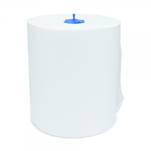 TOALLA AUTOCORTE HOJA SIMPLE BLANCA 6 ROLLOS X 250 MT