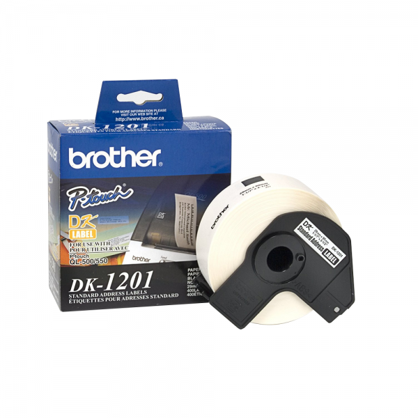 CINTA ROTULADORA ETIQUETA 29x90 MM 400 UND BLANCO DK1201