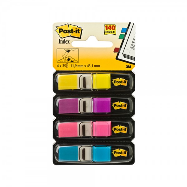 BANDERITAS ADHESIVAS TAPE FLAGS 683-4 SEÑALIZADOR MINI COLOR NEON