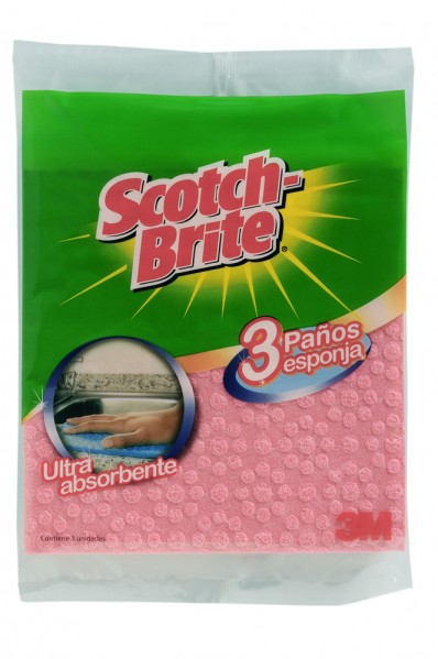 PAÑO COCINA  ESPONJA CELULOSA 3 UN